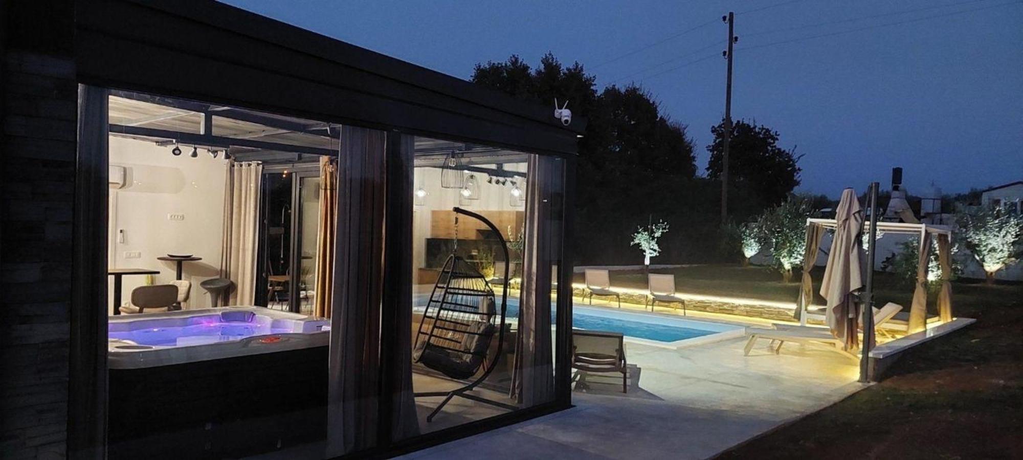Hacienda Matea Mit Whirlpool, Pool Und Grill Vikendica *